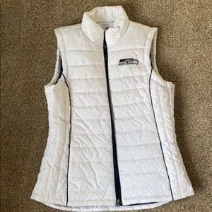 Seahawks quilted vest - ladies L
